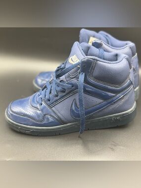 Nike Navy Patent High-Top Sneakers men’s size 9